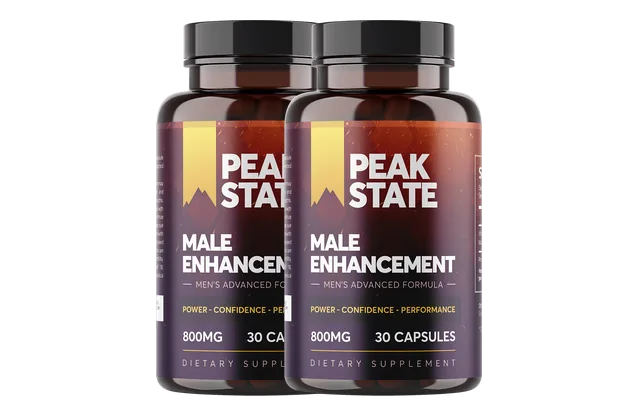 Peak State Male Enhancement Capsules, 2 bottles package