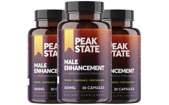 Peak State Male Enhancement Capsules, 3 bottles package