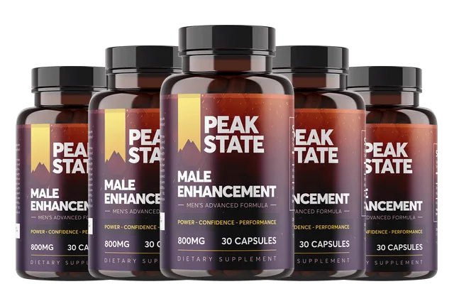 Peak State Male Enhancement Capsules, 5 bottles package